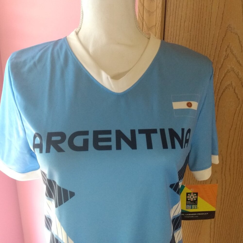 2023 Women's FIFA World Cup Team Argentina Jersey Women's Size M NWT - Picture 2 of 7